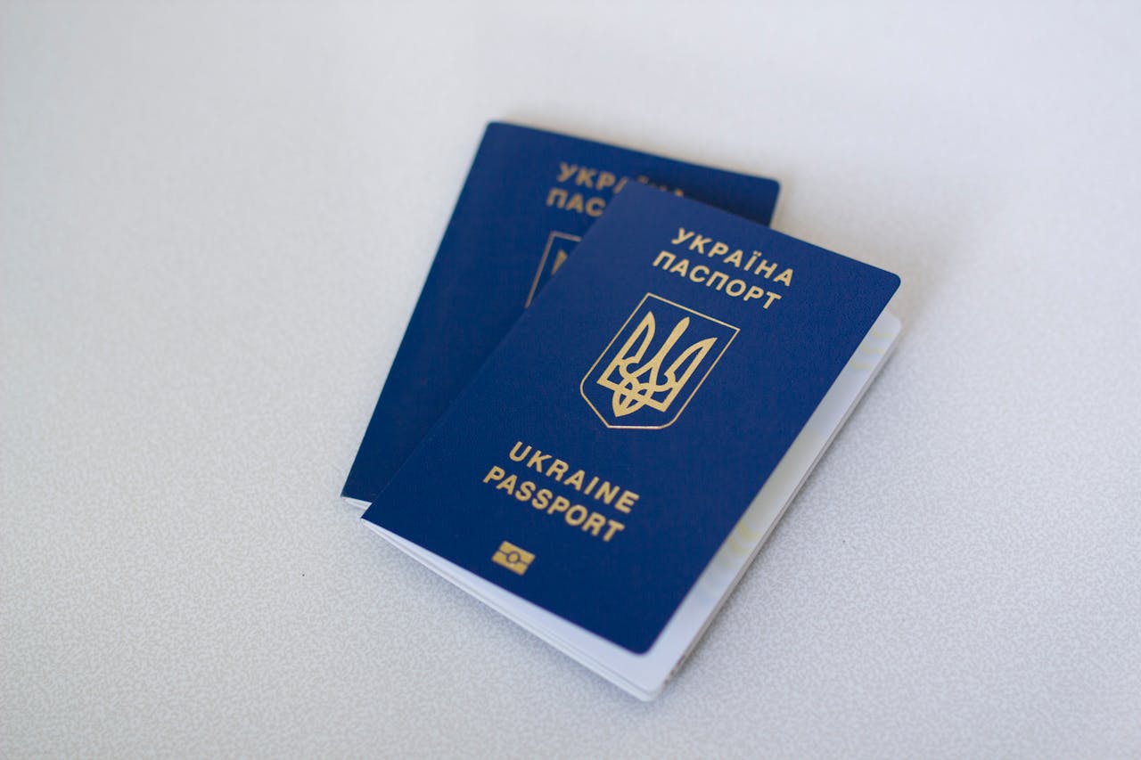 Close up of multiple passports for certified translation Australia