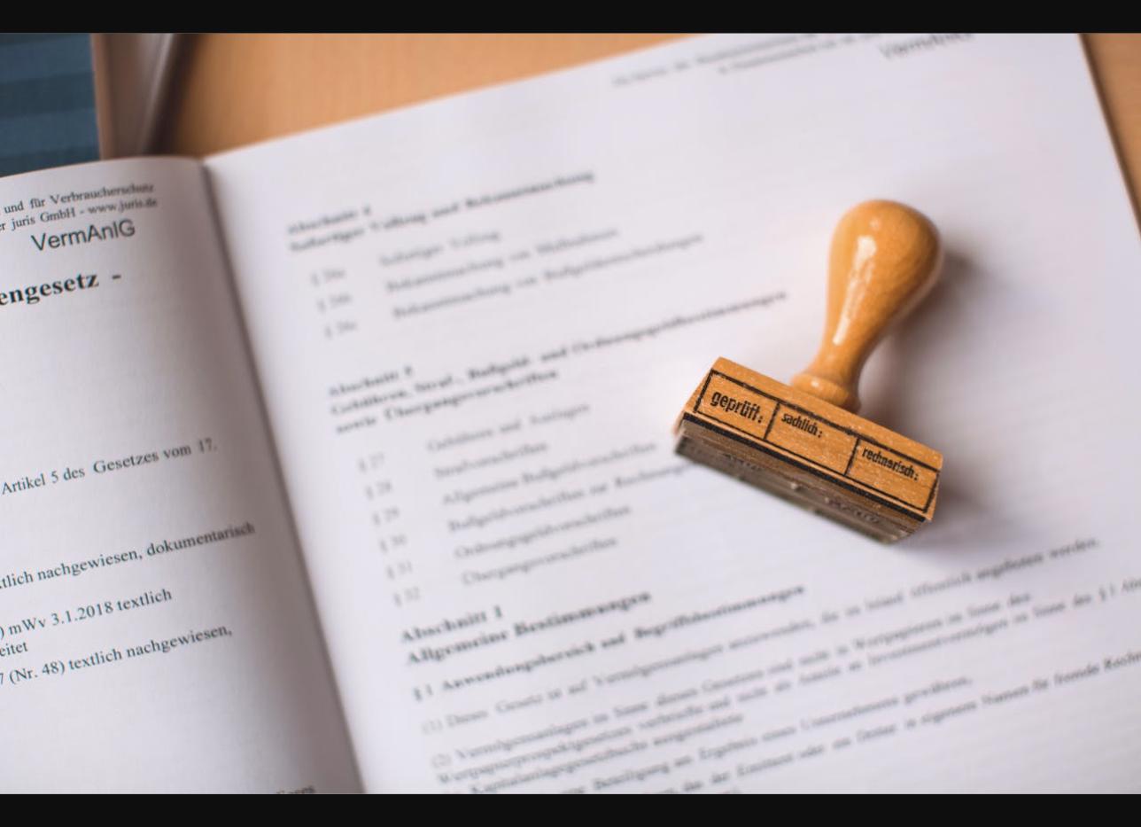 NAATI certified translation stamp on official document for Australian visa application